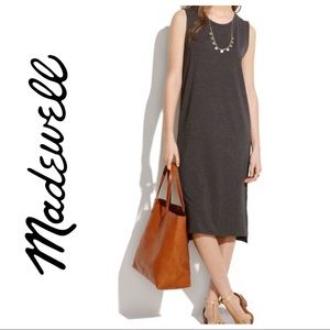 Madewell heather sleeveless tee dress